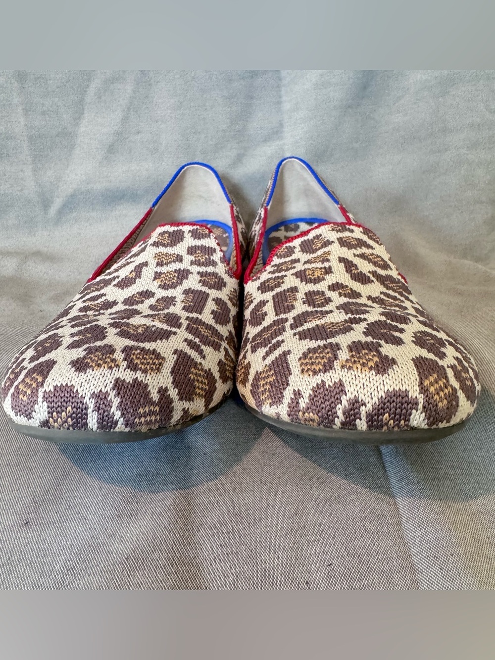 Rothy's The Loafer Mocha Spot Leopard Print Slip-On Flats Size 10.5 NEW NWOB - Picture 5 of 7